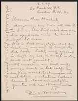 Piet Mondriaan, Brief aan Max Dittmar Henkel