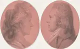 Charles Balthazar Saint-Memin, Portraits of Georges Arnold Fitzwilliam and Portrait of Eleanor Ramsay Fitzwilliam; a pair