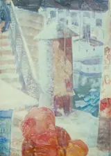 Gyula Derkovits, Bridge in Winter