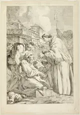 Jean-Marie Pierre, Saint Charles Borromeo Blessing the Plague-Stricken