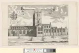 Michael Burghers, The south prospect of the Cathedral Church of St David