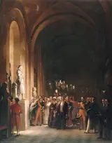 Auguste Vinchon, Louis-Philippe and the royal family visit the Historic Galleries of Versailles