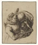 Jacques de Gheyn, Vrouw en de Dood