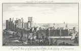 Samuel Buck, Perspective view of Caernarvon Castle, in the county of Caernarvon