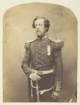 Roger Fenton att., Captain Verschoyle, Grenadier Guards (an Early Photographer), Taken at the Crimea