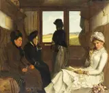 Agapit Stevens, On the train to Paris