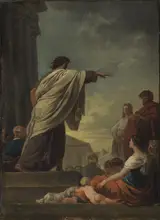 Joseph-Benoît Suvée, The Predication of Saint Paul