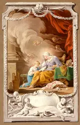 Noël Hallé, St. Anne Revealing to the Virgin the Prophecy of Isaiah