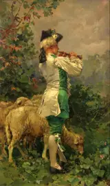 Frederik Hendrik Kaemmerer, Flutist with sheep