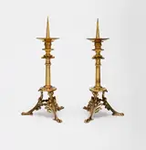 Eugène Viollet le Duc, Pair of Altar Candlesticks