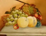 William Rayworth, Still Life: White Grapes