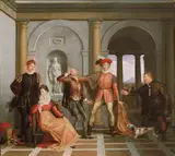 Washington Allston, Katharina and Petruchio (Scene from Shakespeare's "The Taming of the Shrew")
