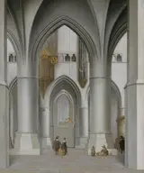 Pieter Jansz. Saenredam, Interior of St. Bavochurch in Haarlem
