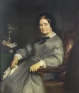 Bertalan Székely, Portrait of Mrs. Rudolf Fuchs (Portrait of Mrs. Keresztély)