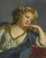 Marie-Geneviève Bouliard, Tête de Femme couronnée de roses