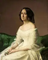 Louis Janmot, Portrait of Hortense Thayer née Bertrand.