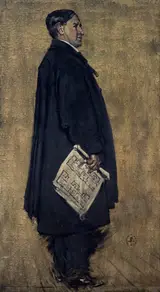 Francis Henry Newbery, Charles Rennie Mackintosh, 1868 - 1928. Architect (study for group portrait The Building Committee of the Glasgow School of Art in the collection of Glasgow School of Art)