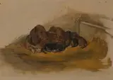 Friedrich Wilhelm Keyl, "Waldina" and her Puppies