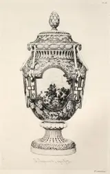 Jules Jacquemart, History of the Ceramic Art: A Descriptive and Philosophical Study of the Pottery of All Ages and All Nations: France: Sèvres- Soft Porcelain- Vase, Commemorative of the Battle of Fontenoy (Plate XI)