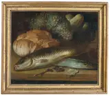 Peter van Boucle, Still life loaf of bread