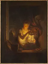 Aleksander Lauréus, A Woman with A Lantern
