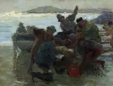 William Holt Yates Titcomb, Sketch for 'Cast Up by the Sea'
