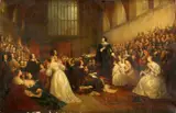 William Fisk, The Trial of the Earl of Strafford in Westminster Hall, 1641