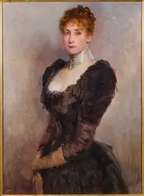 Gabriel Émile Edouard Nicolet, Portrait of Mathilda Juliana Luby (1852-1926), 1892