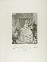 Pietro Antonio Martini, La Dame du Palais de la Reine (The Queen's Lady-in-Waiting, from Monument du Costume Physique et Moral de la fin du Dix-huitième siècle)