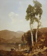 William James Blacklock, On the Banks of Derwentwater; Silver Birch
