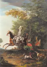 Louis-Auguste Brun, Marie-Antoinette hunting