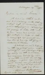 Anton Braakman, Brief aan Ary Johannes Lamme