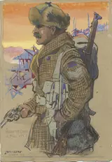 Louis Keene, Infantry (Canadian) in Full Kit, Siberia, 1919
