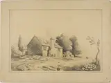 John Varley Snr. O.W.S., Cottage Beside Path