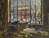 Andor Basch, Window of studio