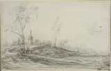 François van Knibbergen, Landscape with a Village Church