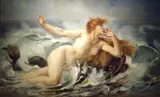 Adolphe Lalyre, Nayad and Dolphin in the Wave