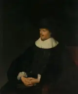 Jan I Lievens, Constantijn Huygens (1596-1687), Lord of Zuylichem. Secretary of the Stadtholder, Prince Frederik Hendrik, and Poet