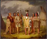 Paul Kane, Big Snake, Chief of the Blackfoot Indians, Recounting his War Exploits to Five Subordinate Chiefs