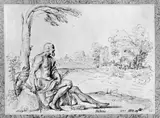 Francesco Brizio, Man resting in a landscape setting