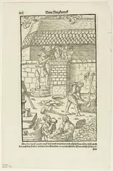 Hans Rudolf Manuel, Page CCCL from Vom Bergwerck XII Bücher by Agricola, plate 43 from Woodcuts from Books of the XVI Century