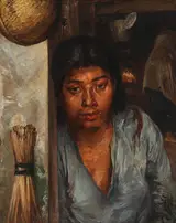 Anne Marie Gilbert-Jespersen, An Asian woman standing in a doorway
