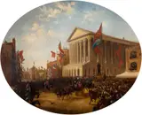 Samuel Lines, The Duke of Cambridge Leaving the Town Hall, Birmingham