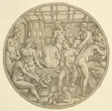Sebald Beham, The Women's Bath