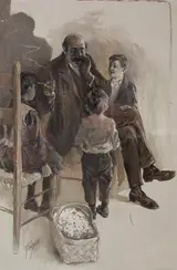 Charles M. Relyea, ILLUSTRATION FOR JAMES WHITCOMB RILEY'S 'A DEFECTIVE SANTA CLAUS'