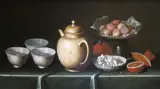 Juan de Zurbarán, Still Life with Fruit and Pottery