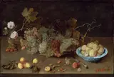 Isaak Soreau, Still Life with Grapes on a Platter