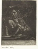 Johannes de  Groot (II), Zittende roker