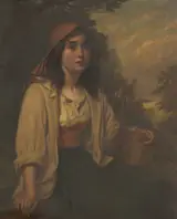 William Henry Longmaid, Girl in a Red Bonnet