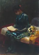 Frank Huddlestone Potter, A Girl Reading